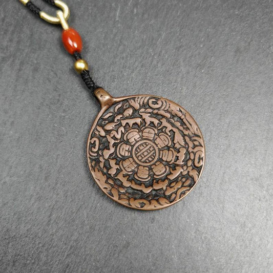 Calendar Amulet Sipaho Badge - Melong Mirror,45mm - Gandhanra-ART