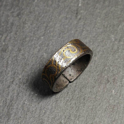 Tibetan Ring | Adjustable US Size 10 - Gandhanra-ART