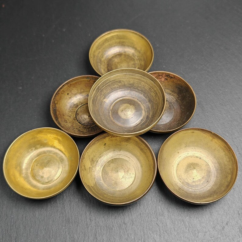 Water Offering Bowls 2.4" × 0.8" Gandhanra-ART