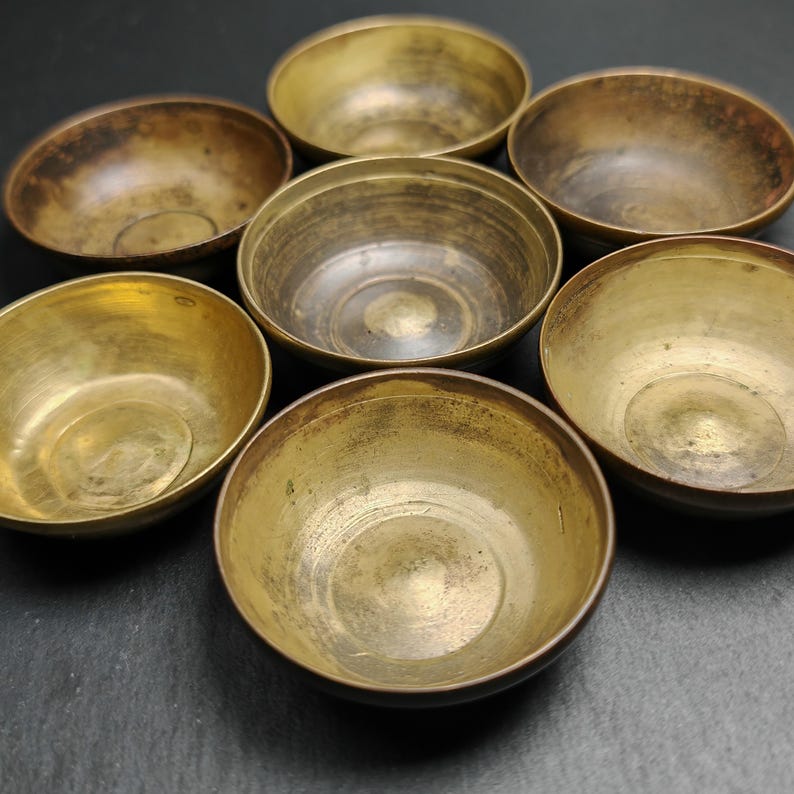 Water Offering Bowls 2.4" × 0.8" Gandhanra-ART