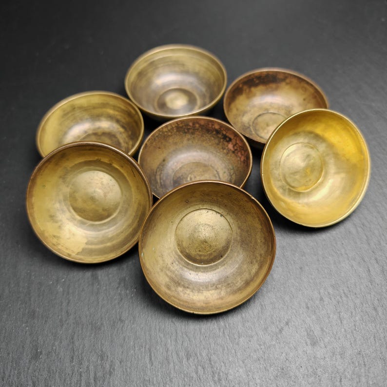 Water Offering Bowls 2.4" × 0.8" Gandhanra-ART