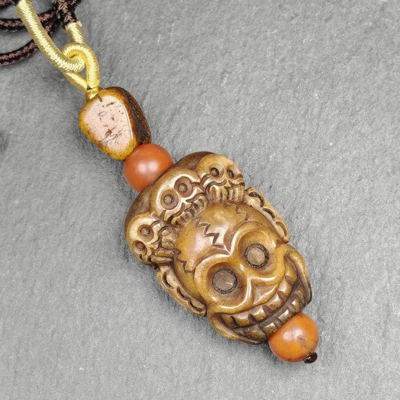 Citipati Skull Protective Charm - Gandhanra-ART