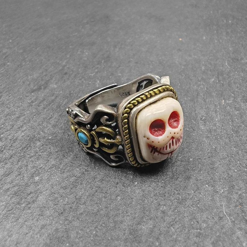 Silver Ring | Ivo Citipati Skull Master Ring - Gandhanra-ART