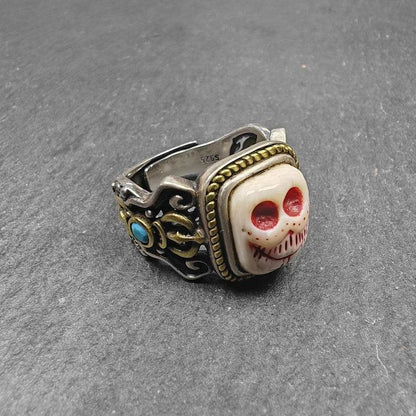 Silver Ring | Ivo Citipati Skull Master Ring - Gandhanra-ART