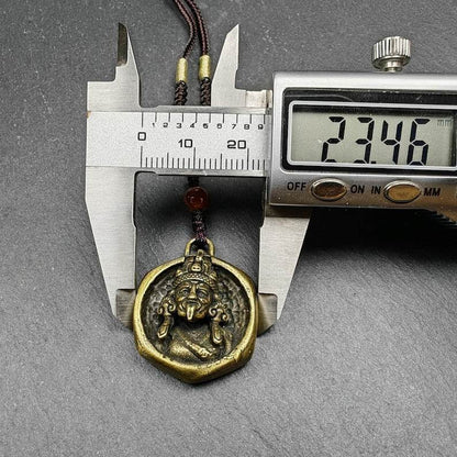 Double Faced Drashi Lhamo Amulet,Zashi Lhamo Pendant - Gandhanra-ART