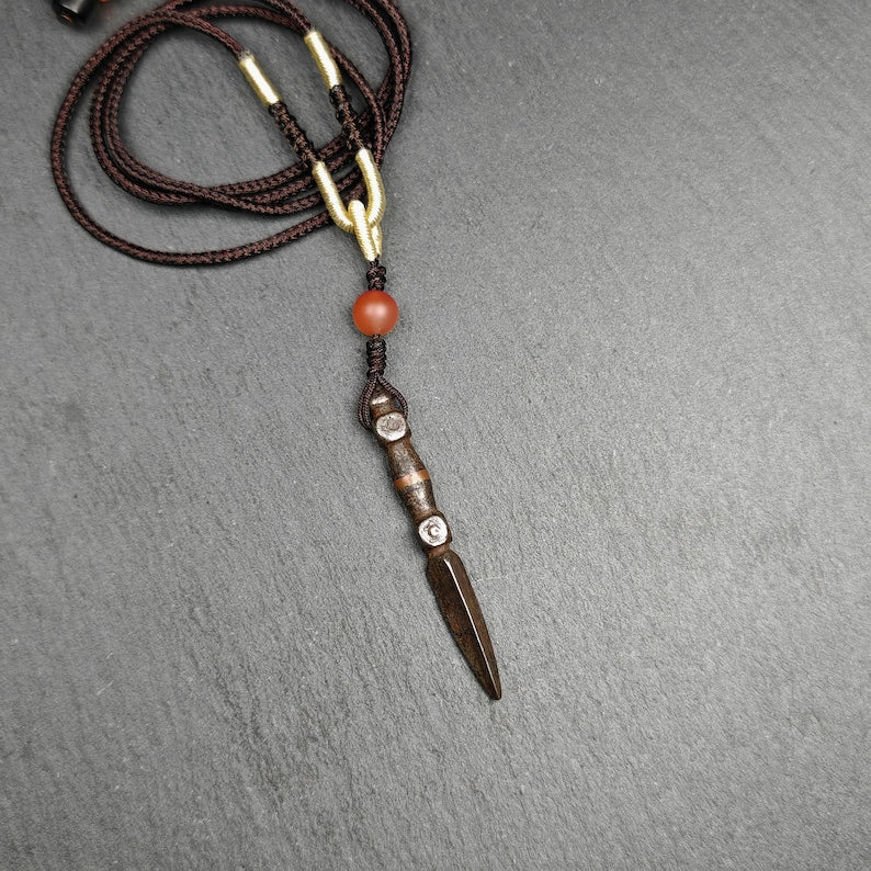 Old Tibetan Phurba Amulet,Kila - Dorje Phurba,40 Years Old Gandhanra-ART