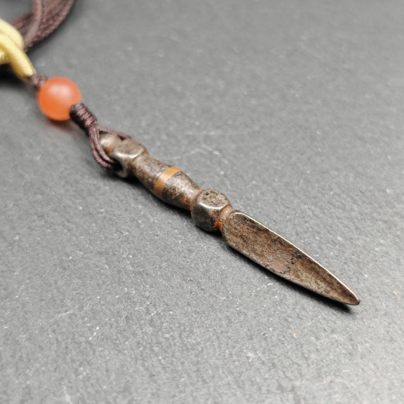 Old Tibetan Phurba Amulet,Kila - Dorje Phurba,40 Years Old Gandhanra-ART