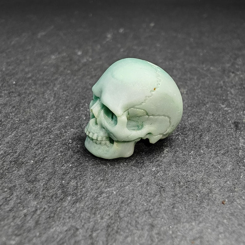 Authentic Turquoise Citipati Skull Bead,15*13*11mm Gandhanra-ART