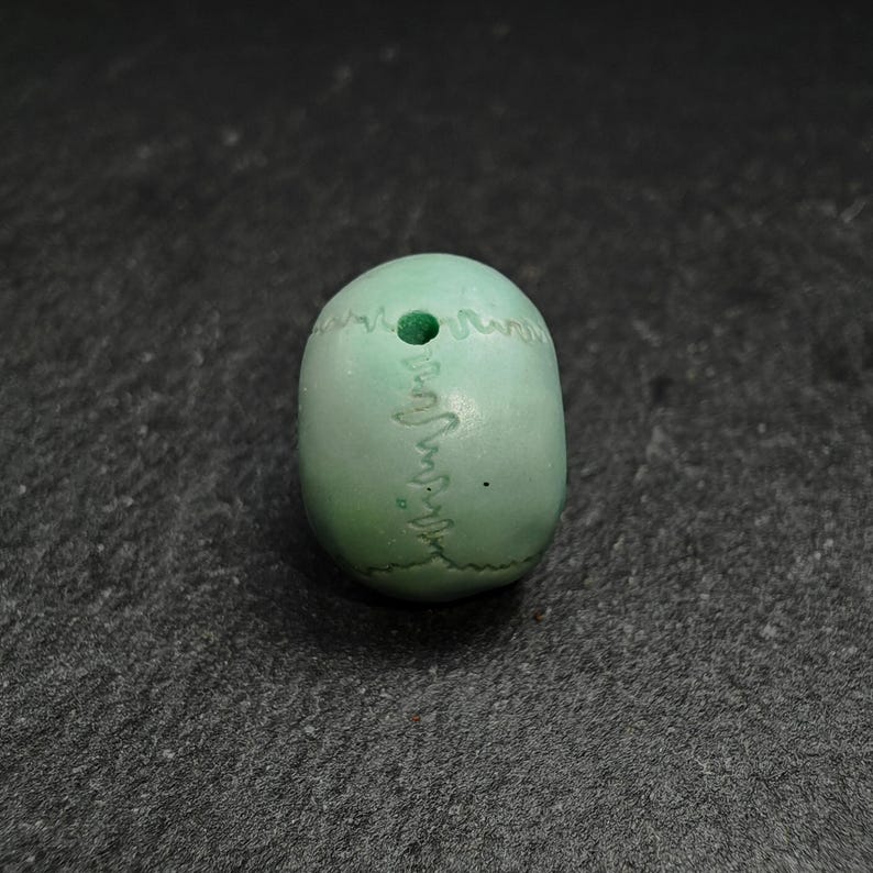 Authentic Turquoise Citipati Skull Bead,15*13*11mm Gandhanra-ART