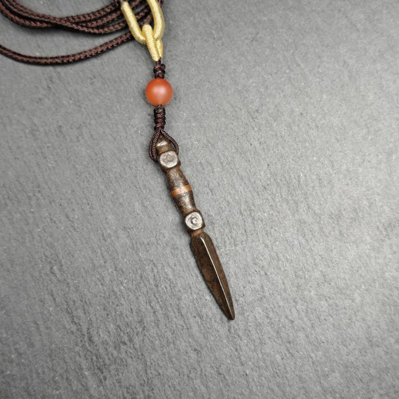 Old Tibetan Phurba Amulet,Kila - Dorje Phurba,40 Years Old Gandhanra-ART