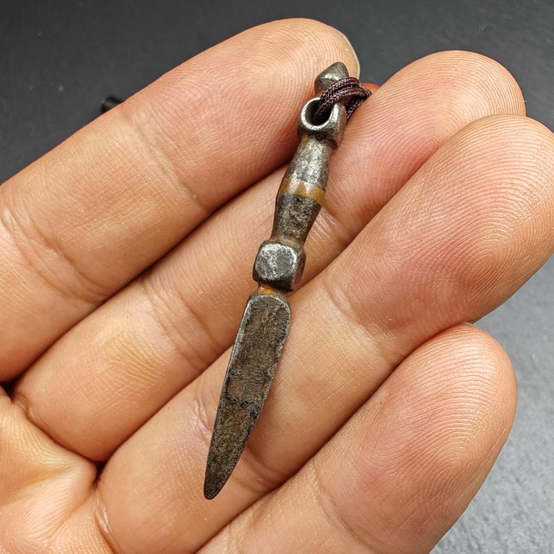 Old Tibetan Phurba Amulet,Kila - Dorje Phurba,40 Years Old Gandhanra-ART