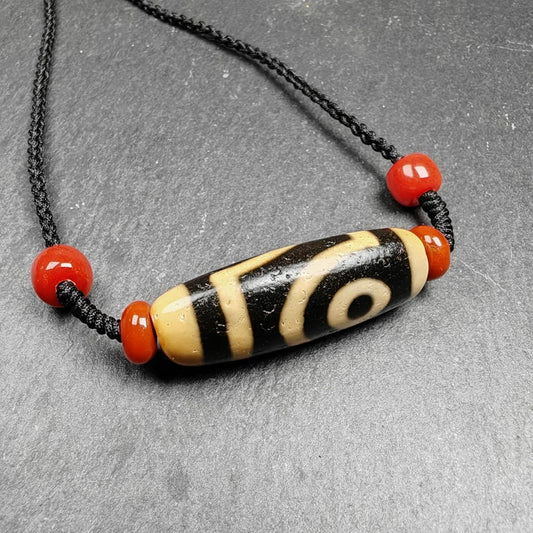 2 Eyes Dzi Bead Necklace | 38*14mm Gandhanra-ART