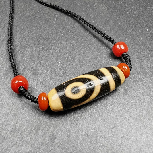 2 Eyes Dzi Bead Necklace | 38*14mm Gandhanra-ART