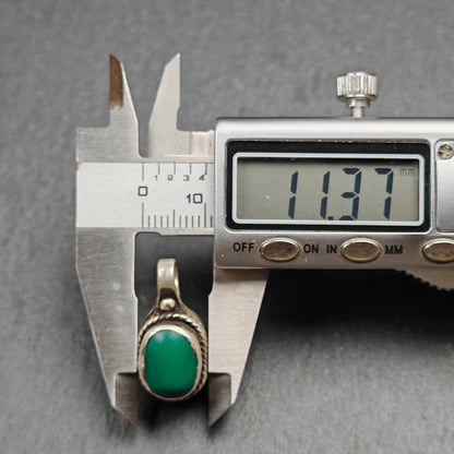 Turquoise Counter Clip | Sterling Silver Bhum Clip for Mala | 17*11mm Gandhanra-ART