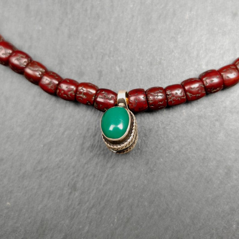 Turquoise Counter Clip | Sterling Silver Bhum Clip for Mala | 17*11mm Gandhanra-ART
