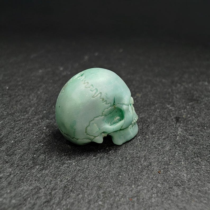 Authentic Turquoise Citipati Skull Bead,15*13*11mm Gandhanra-ART