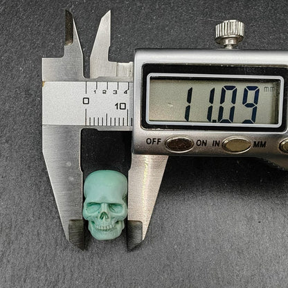 Authentic Turquoise Citipati Skull Bead,15*13*11mm Gandhanra-ART