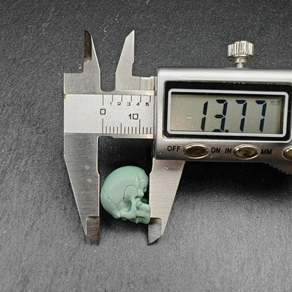 Authentic Turquoise Citipati Skull Bead,15*13*11mm Gandhanra-ART