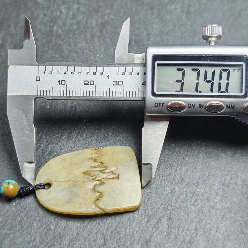 Original Kapala Amulet - Gandhanra Old Tibetan Protective Charm - 37mm × 25mm - Decades Old Gandhanra-ART