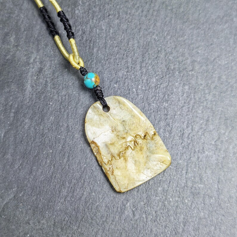 Original Kapala Amulet - Gandhanra Old Tibetan Protective Charm - 37mm × 25mm - Decades Old Gandhanra-ART