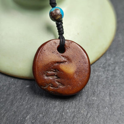 Antique Triangle Kapala Amulet 44mm × 33mm - Decades Old Gandhanra-ART