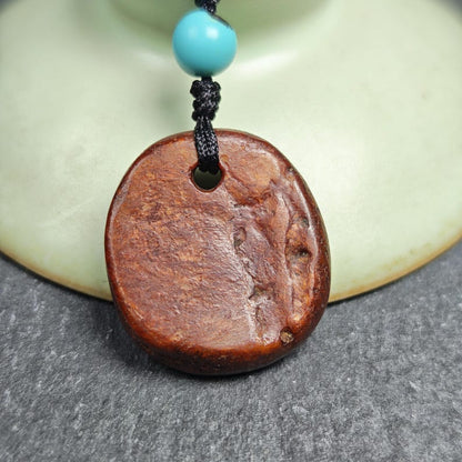 Antique Kapala Amulet - Gandhanra Old Tibetan Protective Charm - 24mm - Decades Old Gandhanra-ART