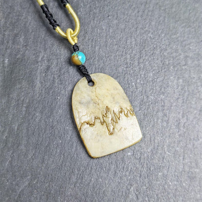 Original Kapala Amulet - Gandhanra Old Tibetan Protective Charm - 37mm × 25mm - Decades Old Gandhanra-ART
