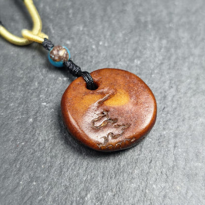 Antique Triangle Kapala Amulet 44mm × 33mm - Decades Old Gandhanra-ART