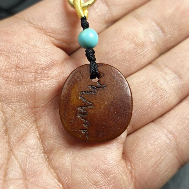 Antique Kapala Amulet - Gandhanra Old Tibetan Protective Charm - 24mm - Decades Old Gandhanra-ART
