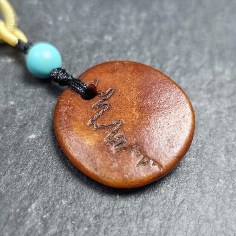 Antique Kapala Amulet - Gandhanra Old Tibetan Protective Charm - 24mm - Decades Old Gandhanra-ART