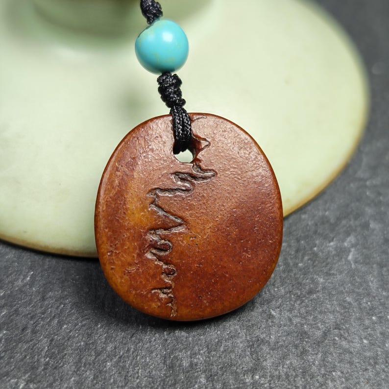 Antique Kapala Amulet - Gandhanra Old Tibetan Protective Charm - 24mm - Decades Old Gandhanra-ART
