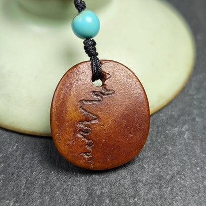 Antique Kapala Amulet - Gandhanra Old Tibetan Protective Charm - 24mm - Decades Old Gandhanra-ART