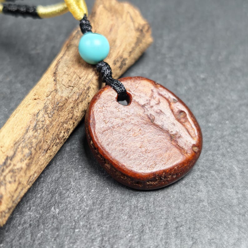 Antique Kapala Amulet - Gandhanra Old Tibetan Protective Charm - 24mm - Decades Old Gandhanra-ART