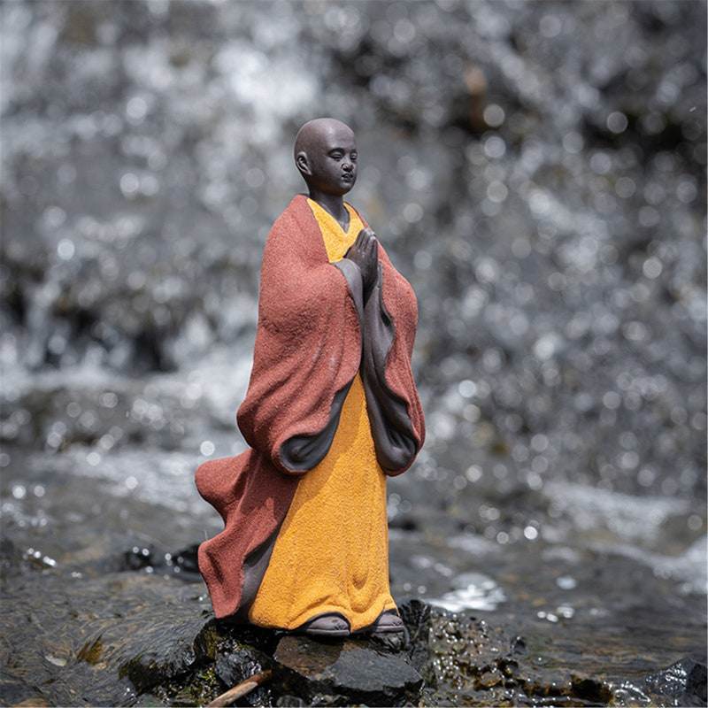 Purple Sand Mdeitation Buddha Statues - Gandhanra-ART