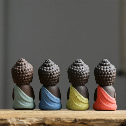 Purple Sand Meditation Buddha Statue - Gandhanra-ART