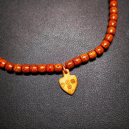 Bone Carved Nubro Pendant - Gandhanra-ART