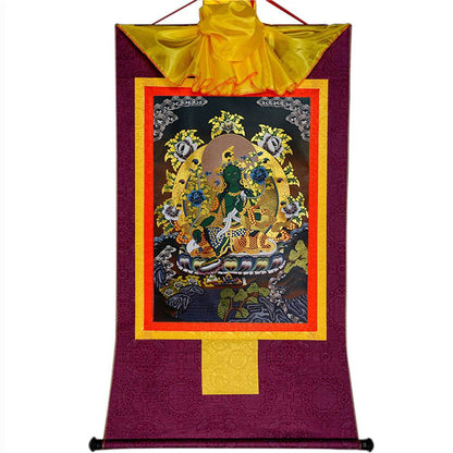 Green Tara - in Black Style - Gandhanra-ART