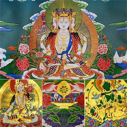 Usnisa Vijaya and 5 Healing Buddhas - Gandhanra-ART