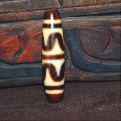Tiger Tooth Tasso Dzi Bead - Gandhanra-ART