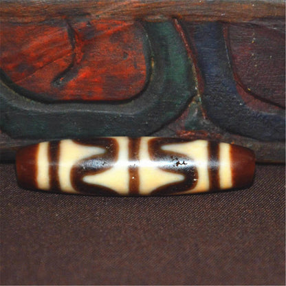 Tiger Tooth Tasso Dzi Bead - Gandhanra-ART