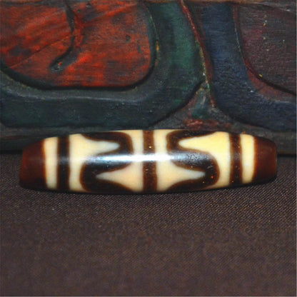 Tiger Tooth Tasso Dzi Bead - Gandhanra-ART