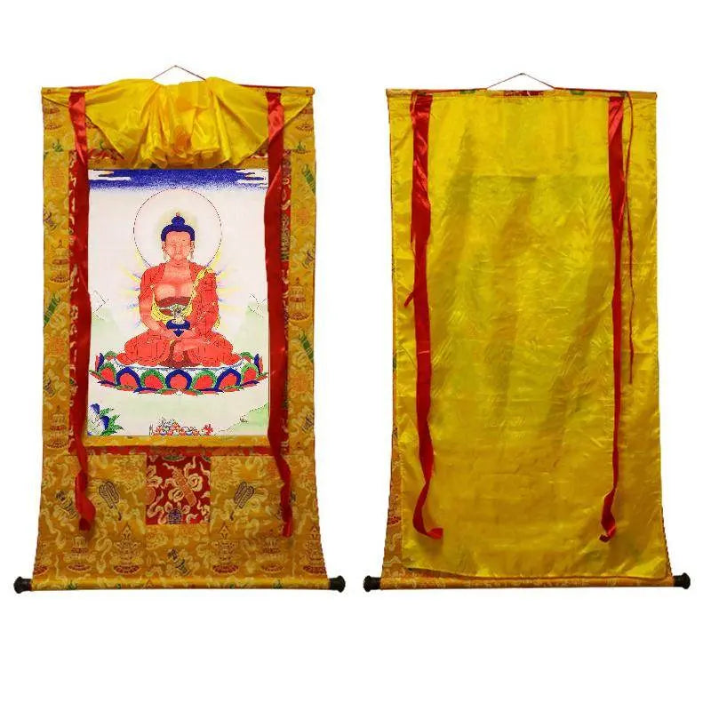 Amitayus,Buddha Of Infinite Life,Woodblock Thangka Art - Gandhanra-ART