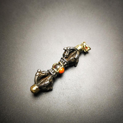 Amulet,Dorje Vajra Pendant 2.0"×0.63" Gandhanra-ART