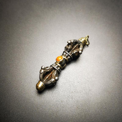 Amulet,Dorje Vajra Pendant 2.0"×0.63" Gandhanra-ART