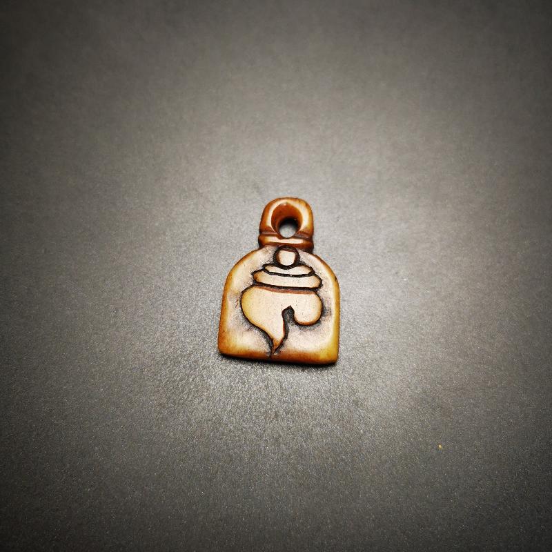 Amulet,Conch Pendant, Bead Counter Clip Pendant 1.0"×.0.7" Gandhanra-ART