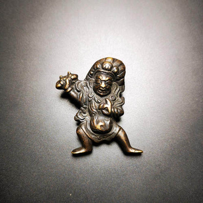 Gandhanra Acient Vajrapani Amulet,Tibetan Buddhism Statue,the Protector and Guide of Gautama Buddha,80 years old - Gandhanra-ART